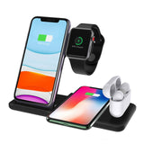 FDGAO Wireless Charger Stand 3 in 1 Qi 15W Fast Charging Dock Station