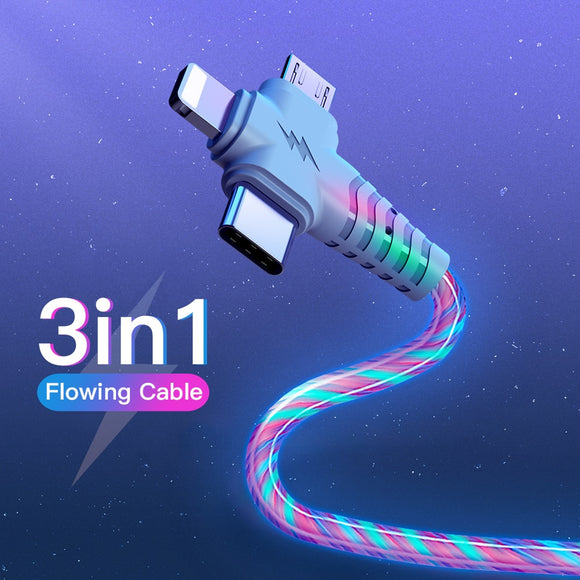 3in1 Flow Luminous Lighting USB cable