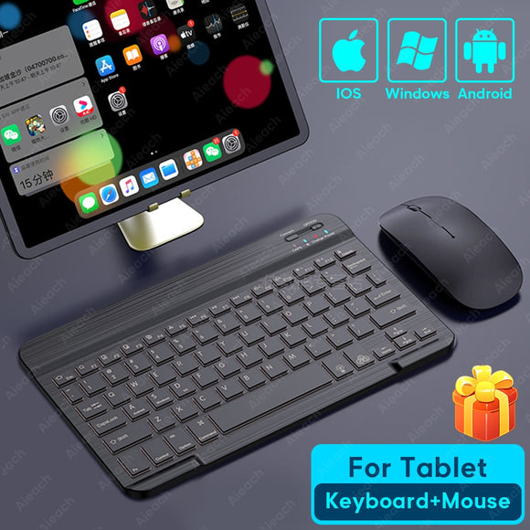 AIEACH Tablet Wireless Keyboard And Bluetooth Mouse