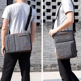 DOMISO Multi-use Strap Laptop Sleeve Bag With Handle