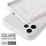 Luxury Original Square Liquid Silicone Phone Case