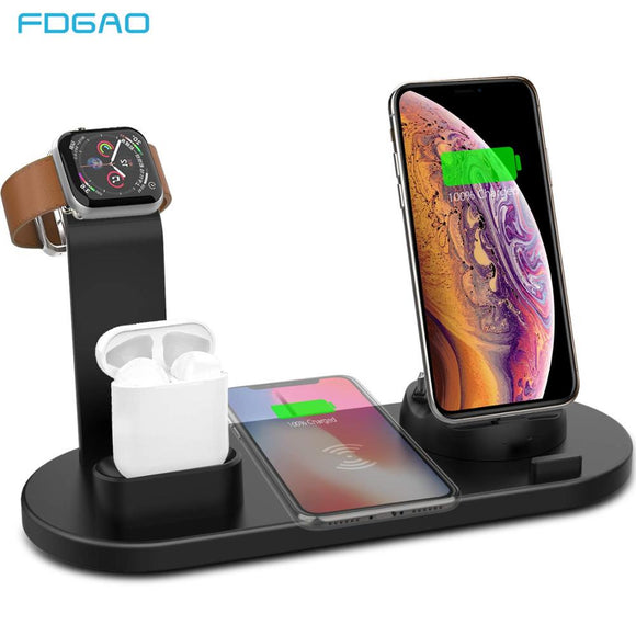 FDGAO 4 in 1 Wireless Charging Stand For Fast Charging