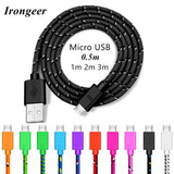 Maerknon Micro USB 1-2-3M Fast Charging Cable