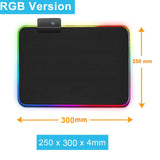 EASYIDEA Gaming Mouse Pad RGB Backlit in Different Sizes