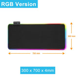 EASYIDEA Gaming Mouse Pad RGB Backlit in Different Sizes