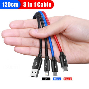 Baseus 3 in 1 USB Cable Type C Cable Charger Micro USB Cable