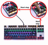 Metoo Mechanical Blue Switch Gaming Keyboard